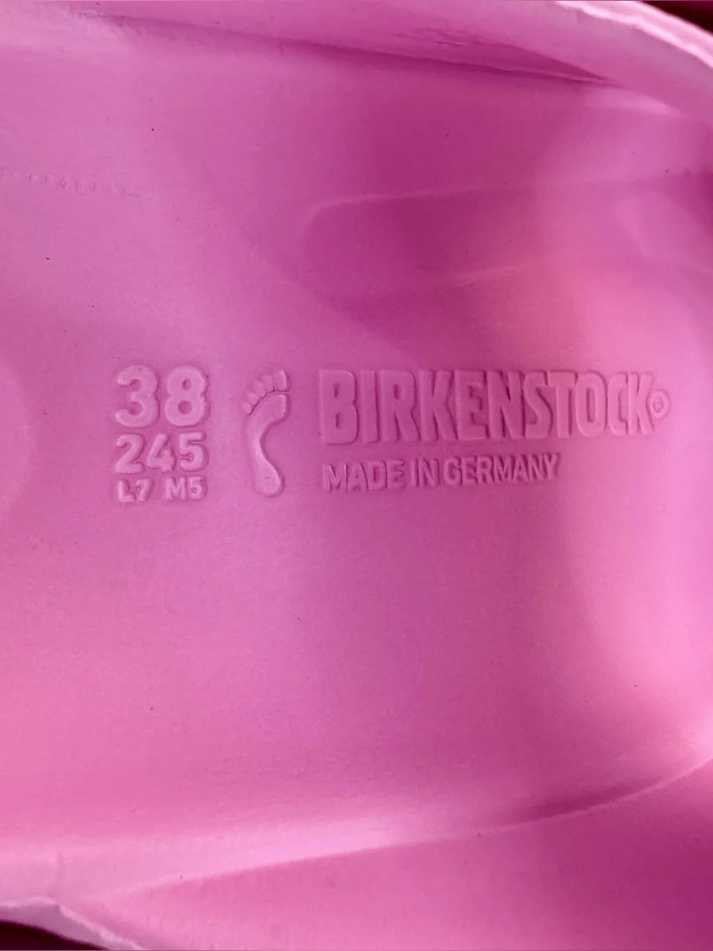NWOT Birkenstock Pink EVA Sandals Size 38 (US Women's 7 / Men's 5)